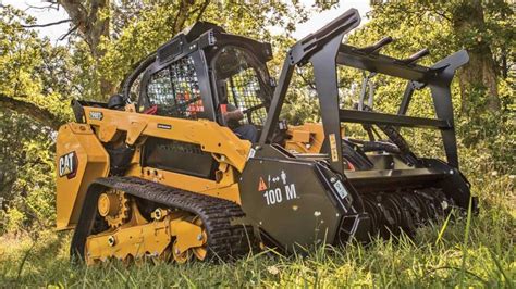 mini track loader land clearing|land clearing machine attachment.